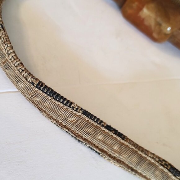 1930s Vintage Floral Tapestry Fabric Tote Style Handbag With Early Plastic Frame - Picture 7 of 8